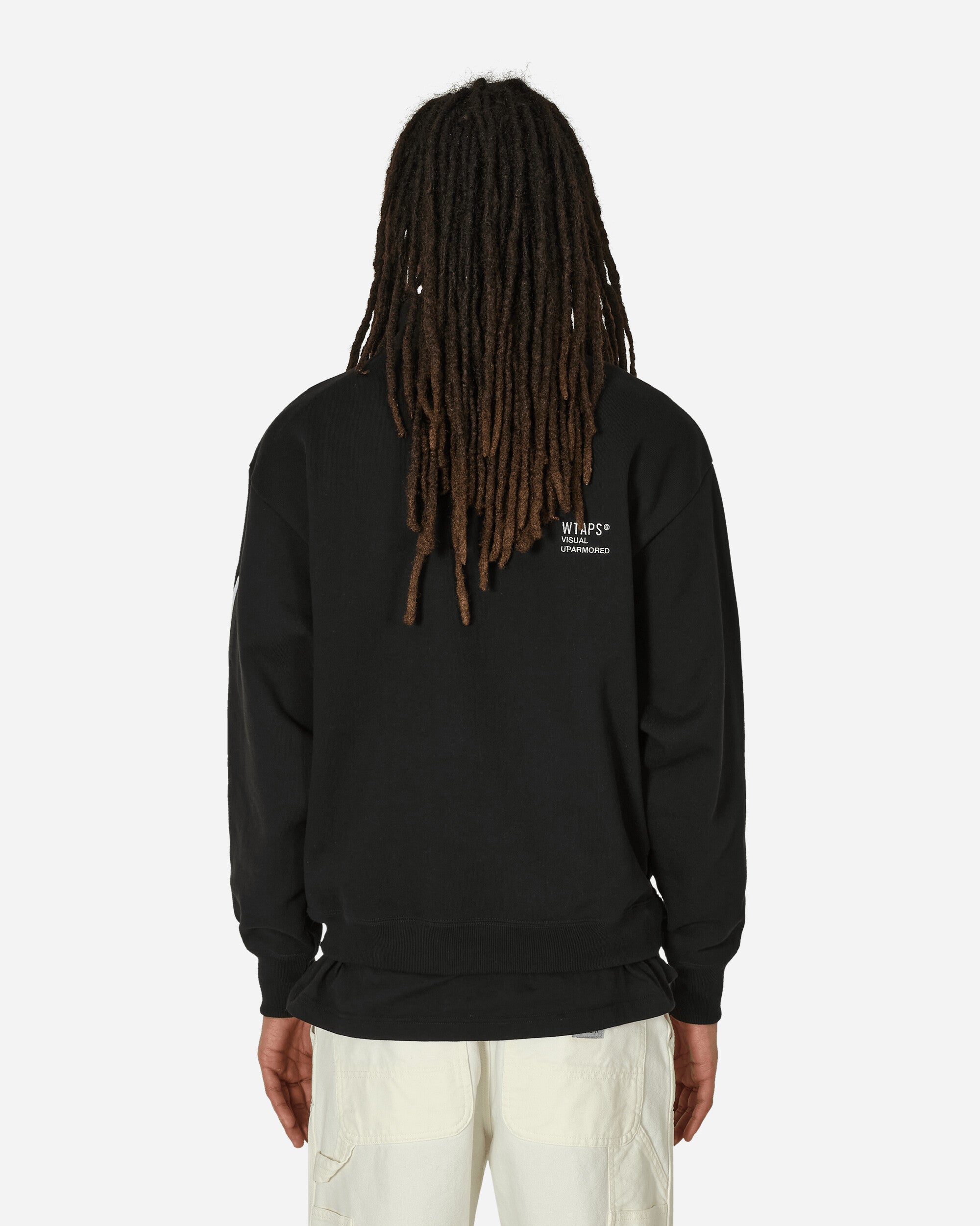 WTAPS Dt Cut & Sewn Black Sweatshirts Fleece 241ATDT-CSM05 BLK