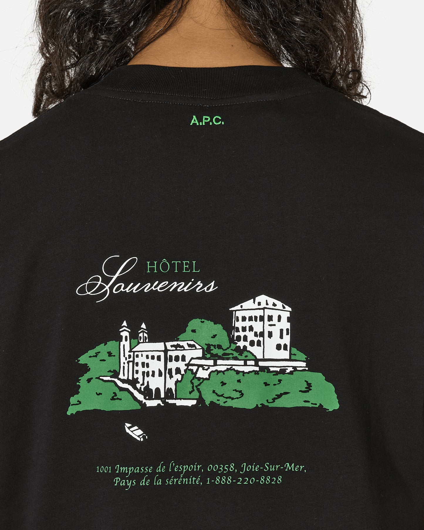 A.P.C. T-Shirt Jjjjound Black T-Shirts Shortsleeve COHCQ-M26420 LZZ