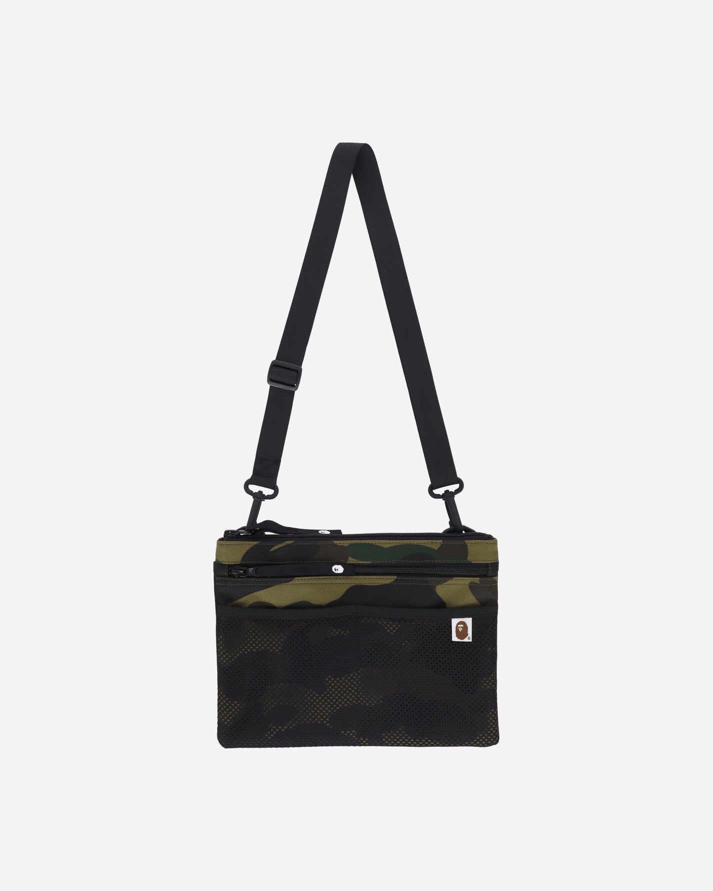 A Bathing Ape 1St Camo Cordura  Sacoche M Green Bags and Backpacks Shoulder Bags 1K30190001 GREEN