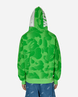 A Bathing Ape Ink Camo Shark Zip Hoodie M Green Sweatshirts Hoodies 1K30115305 GREEN
