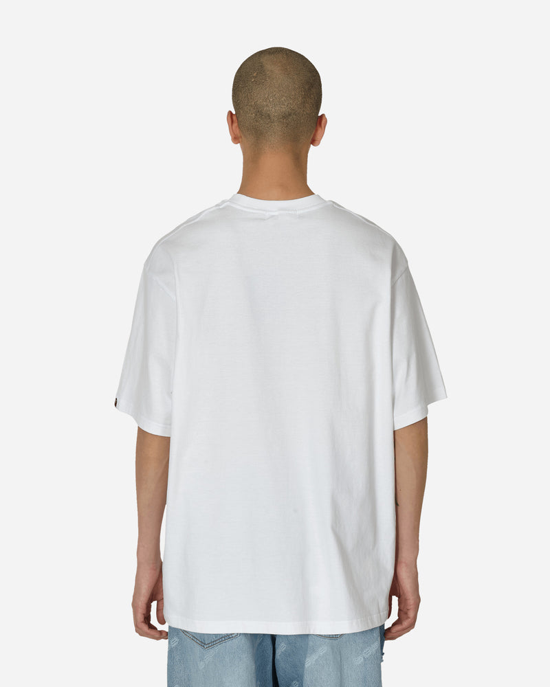 A Bathing Ape Art Print Jacquard Relaxed Fit Tee M White T-Shirts Shortsleeve 1K30109311 WHITE
