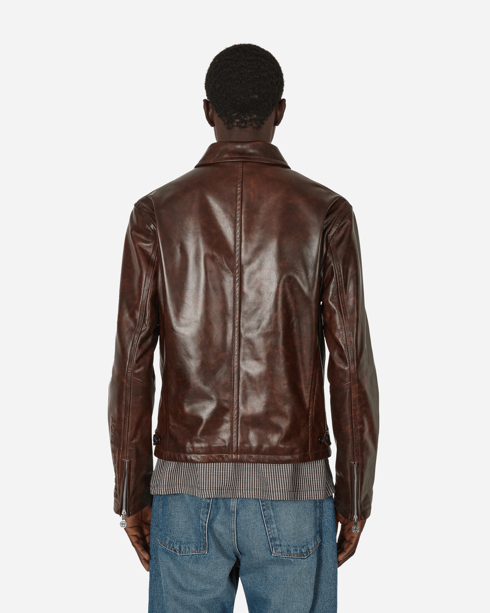 Acne Studios Leather Jacket Brown Coats and Jackets Leather Jackets B70138- 700