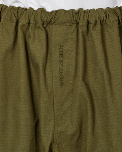 Acne Studios Woven Shorts Olive Green Shorts Short BE0146- AB7