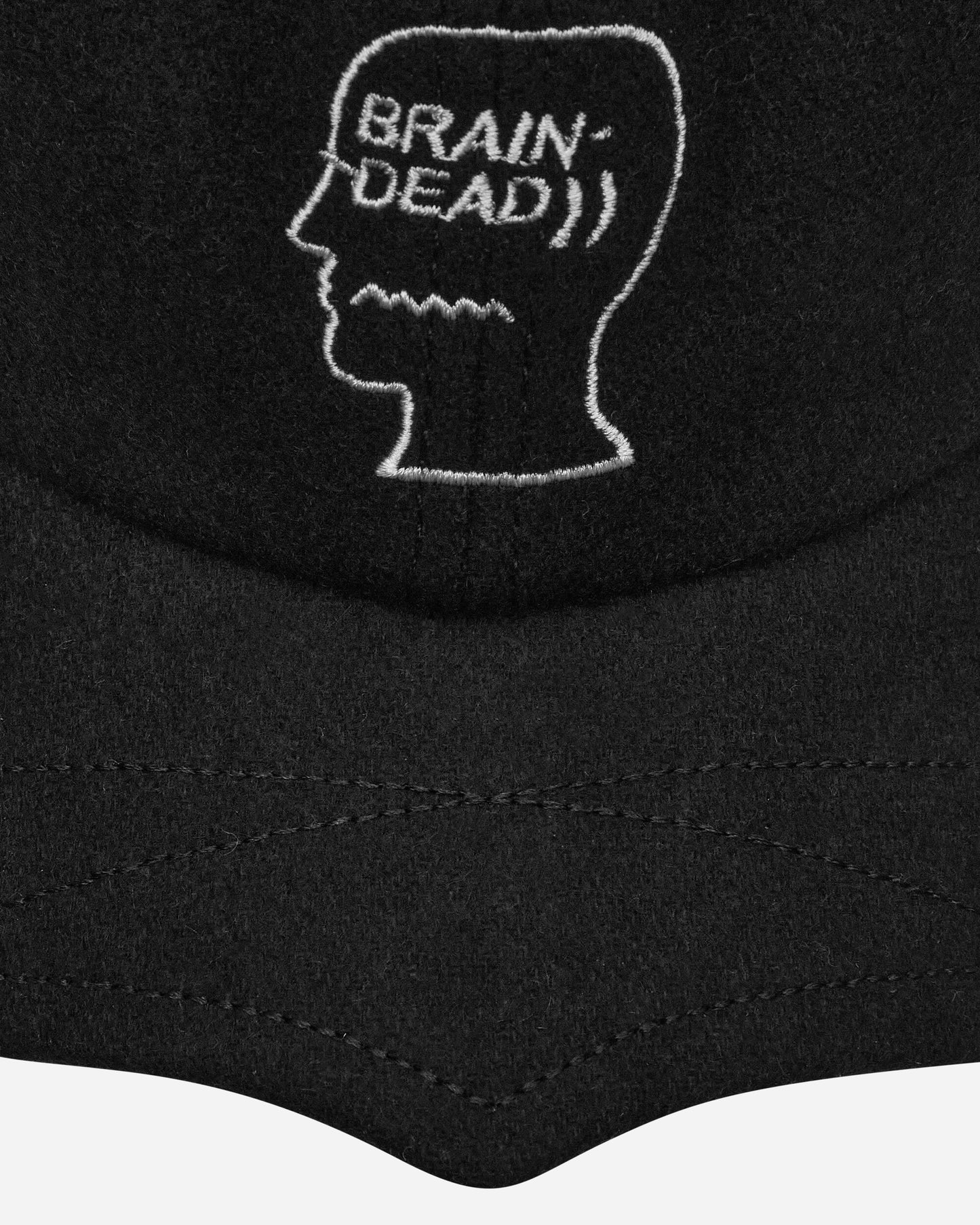 Brain Dead Batwing Logohead Hat Black Hats Caps H01003783BK BLACK