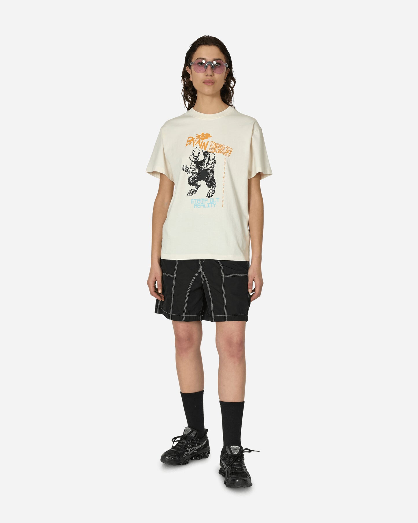 Brain Dead Duck Beast T-Shirt Natural T-Shirts Shortsleeve T00003842 WH
