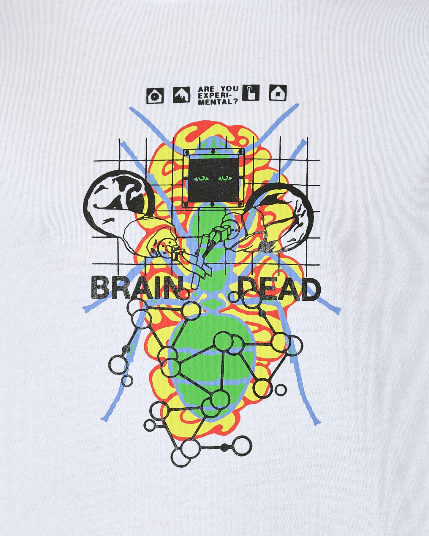 Brain Dead H Future Sounds T-Shirt White T-Shirts Shortsleeve T00003843 WH