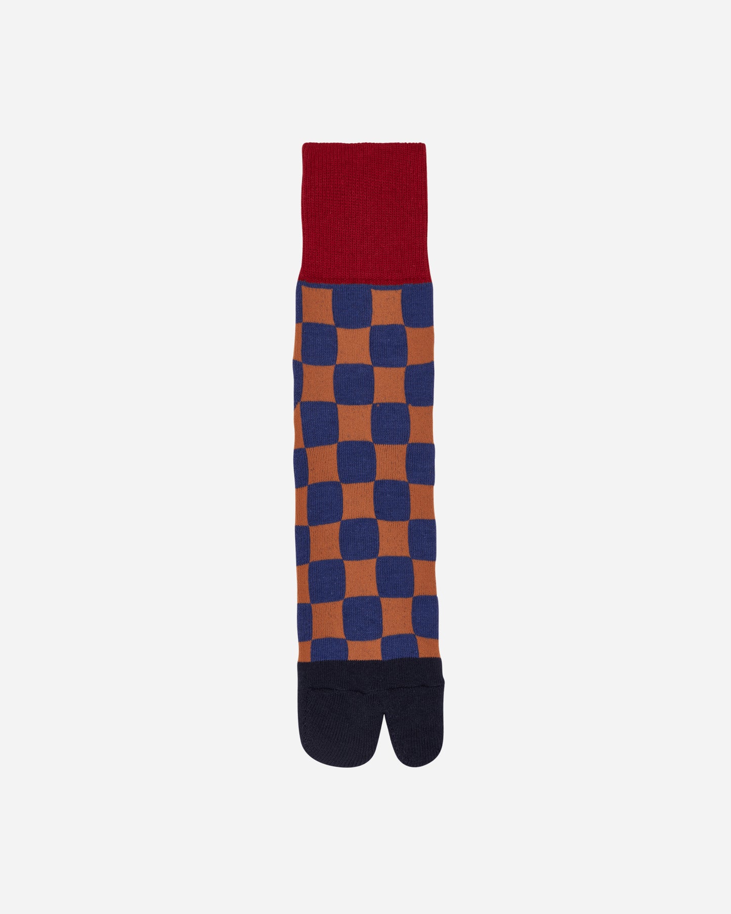 Brain Dead Tabi Checker Quarter Crew Sock Navy Underwear Socks A16003801NY NAVY