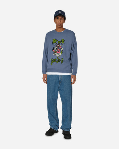 Brain Dead Cyber Bunny Sweater Blue Knitwears Sweaters BDW23O12003380 BL01