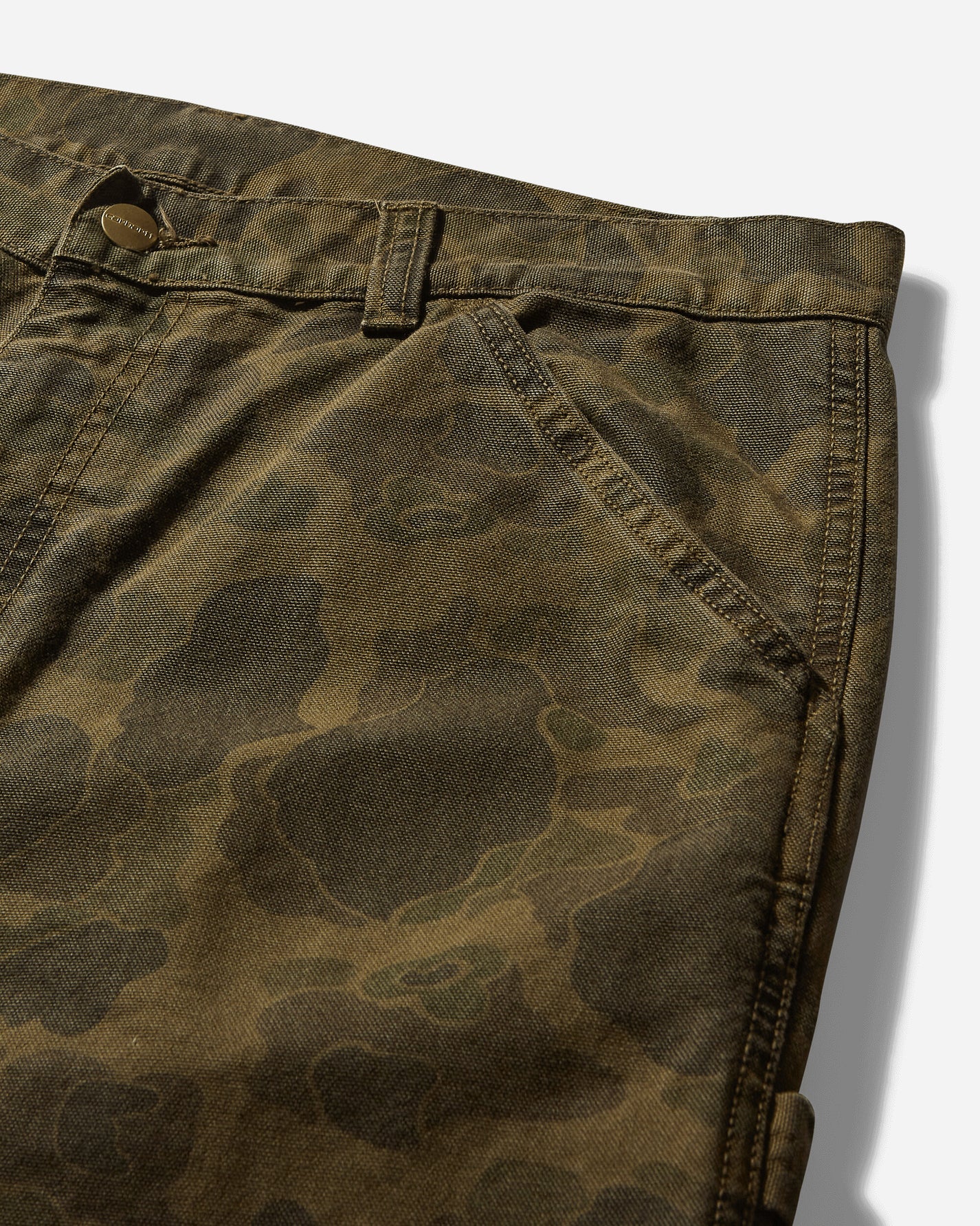 Carhartt WIP Duck Single Knee Pant Camo Duck Green/Office Green Pants Casual I033896 2MQGD