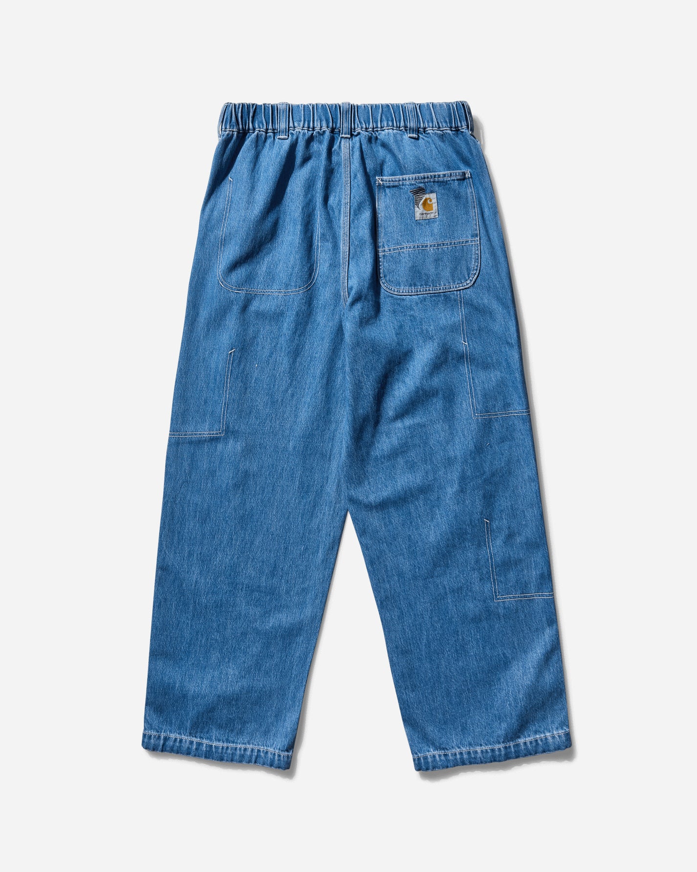 Carhartt WIP Invisible Removed Pocket Double Knee Pant Blue Pants Denim A242055 106