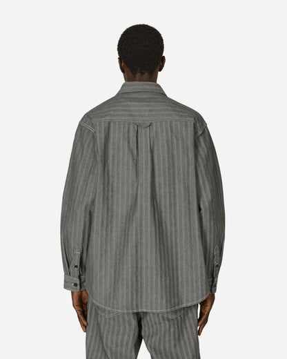 Carhartt WIP Menard Shirt Jac Grey Rinsed Coats and Jackets Jackets I033577 9102