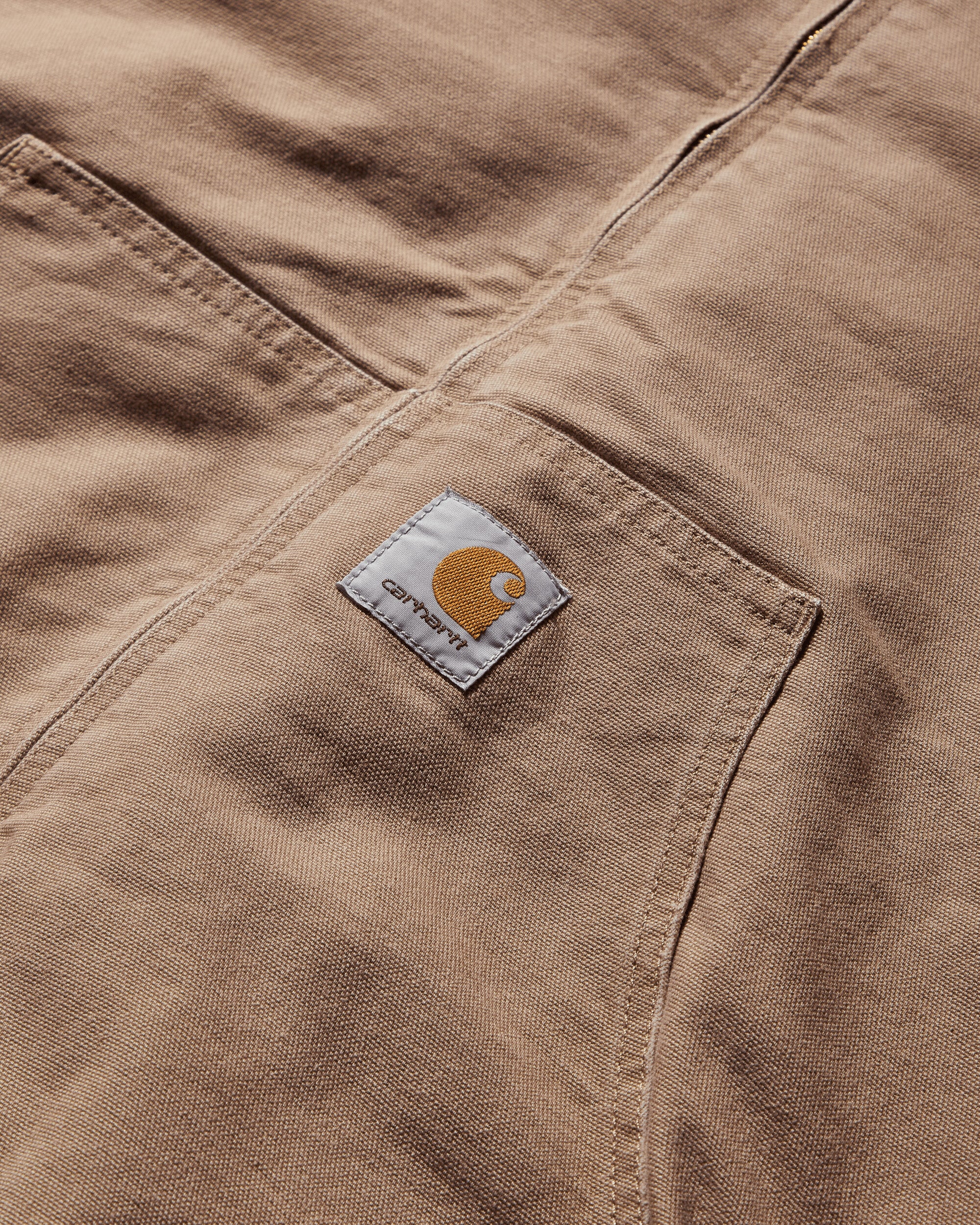 Carhartt WIP Og Active Jacket Peanut Aged Canvas Coats and Jackets Jackets I027360 2FS3K