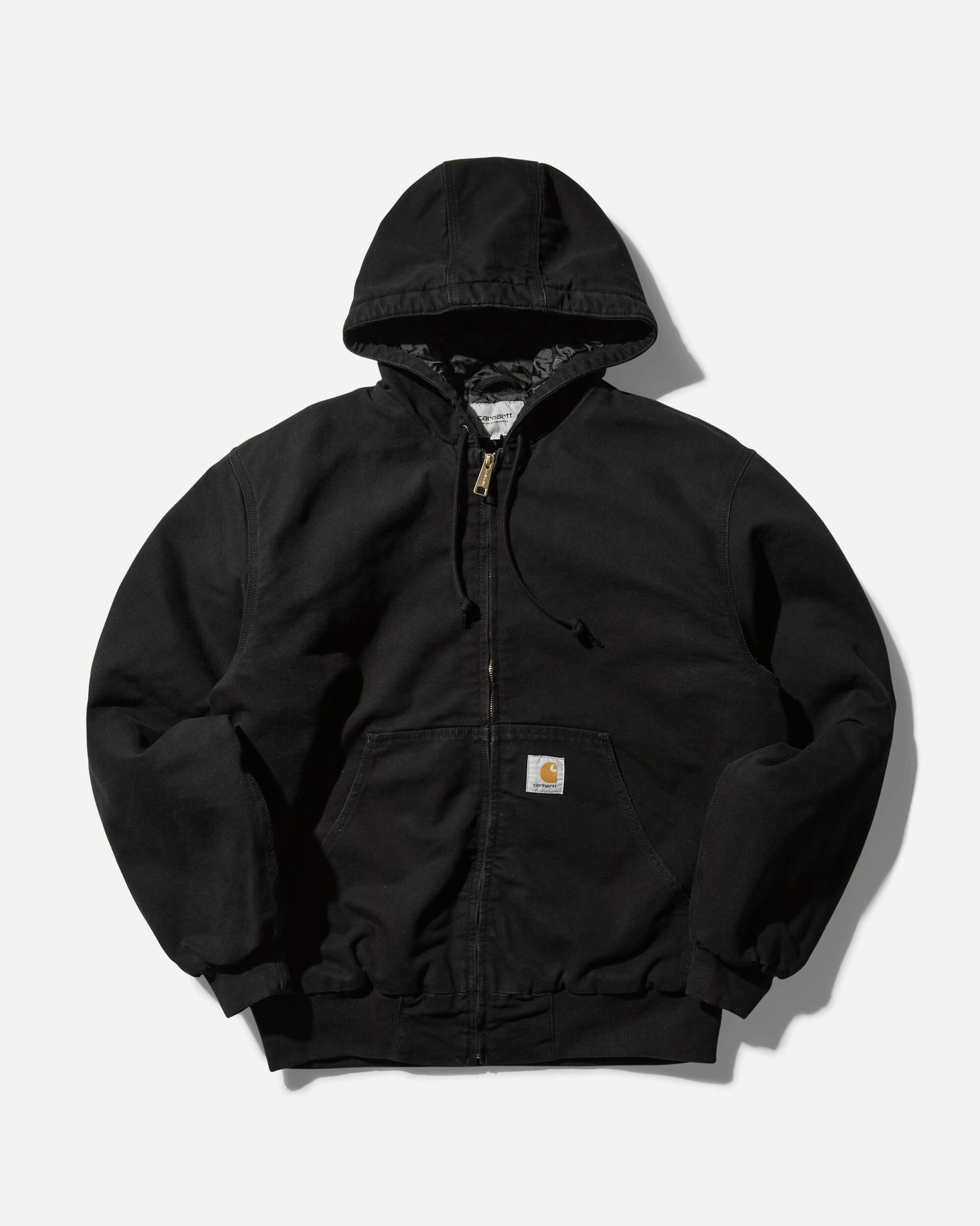 Carhartt WIP Og Active Jacket Black Aged Canvas Coats and Jackets Jackets I027360 893K