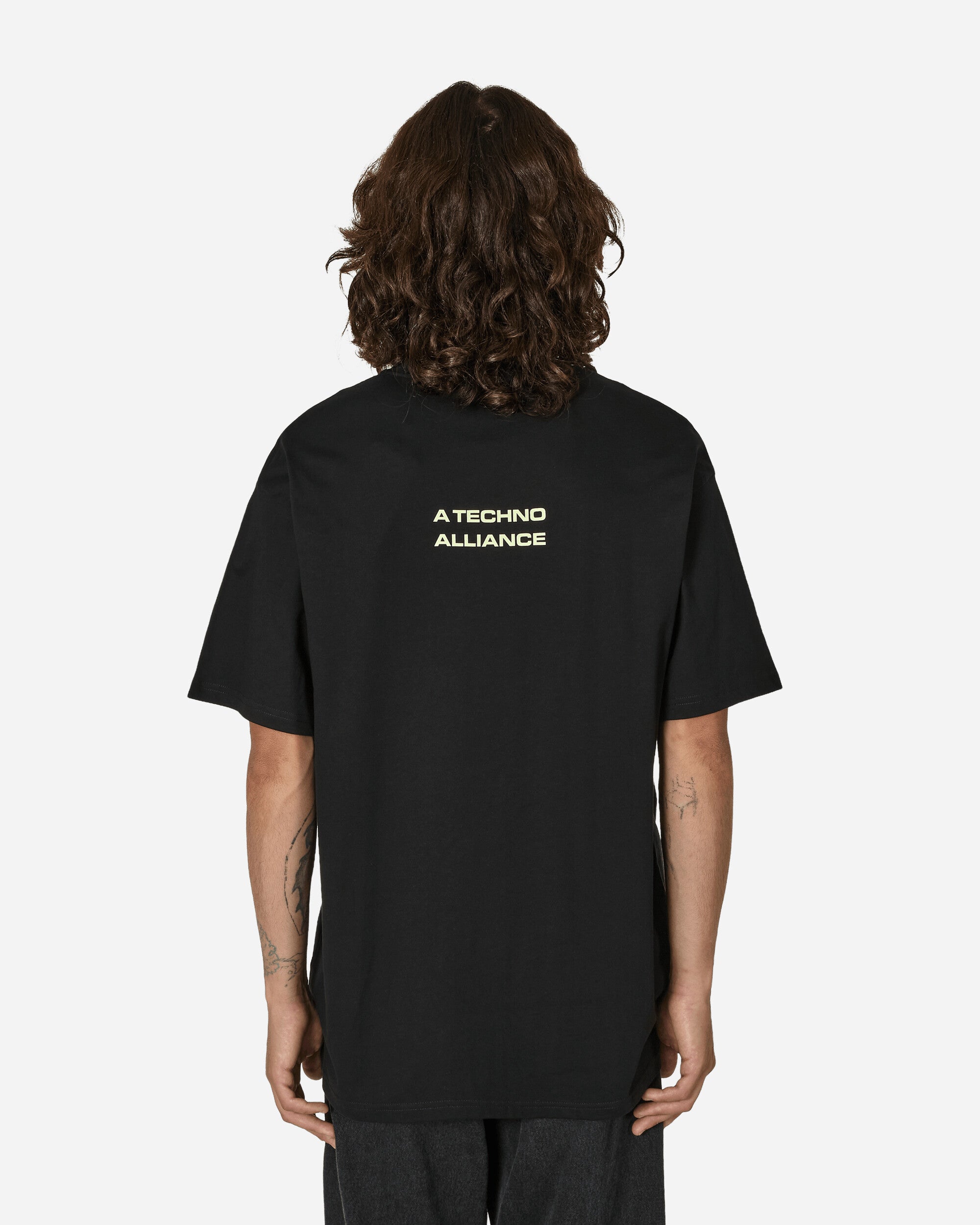 Carhartt WIP Techno Alliance S/S T-Shirt Black/Glow green T-Shirts Shortsleeve I032747 1XEXX