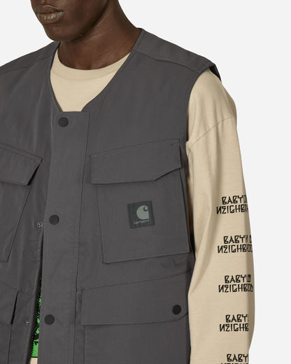 Carhartt WIP Balto Vest Graphite Coats and Jackets Vests I033615 87XX