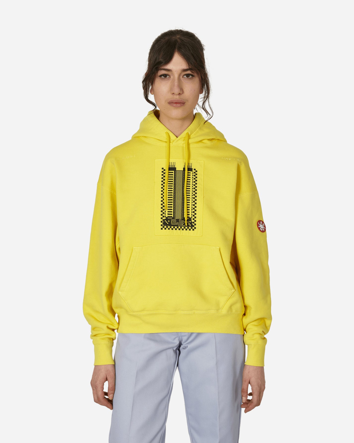 Cav Empt Overdye Reprocess Heavy Hoody Yellow Sweatshirts Hoodies CES25CS07 YLLW