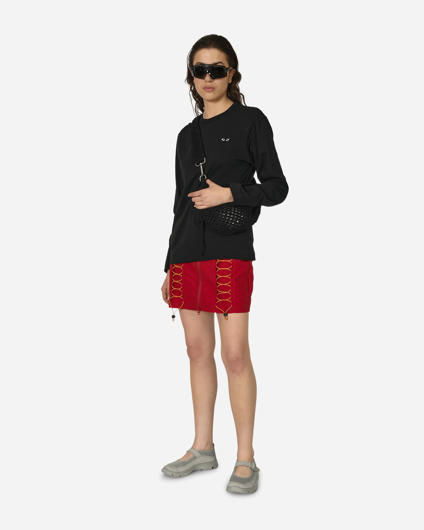 Comme Des Garçons Play T-Shirt Long Sleeve Knit Black T-Shirts Longsleeve P1T120 1