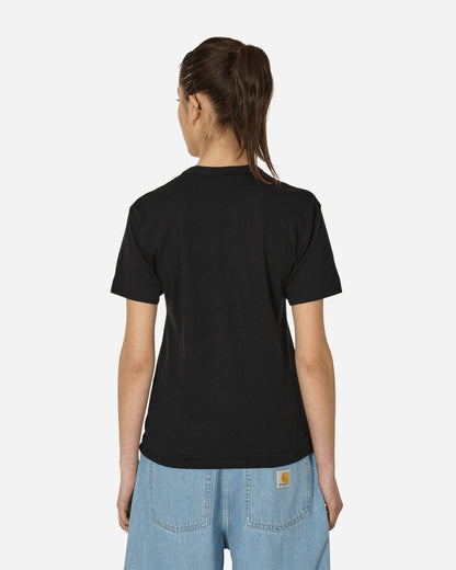 Comme Des Garçons Play T-Shirt Short Sleeve Knit Black T-Shirts Shortsleeve P1T064  A