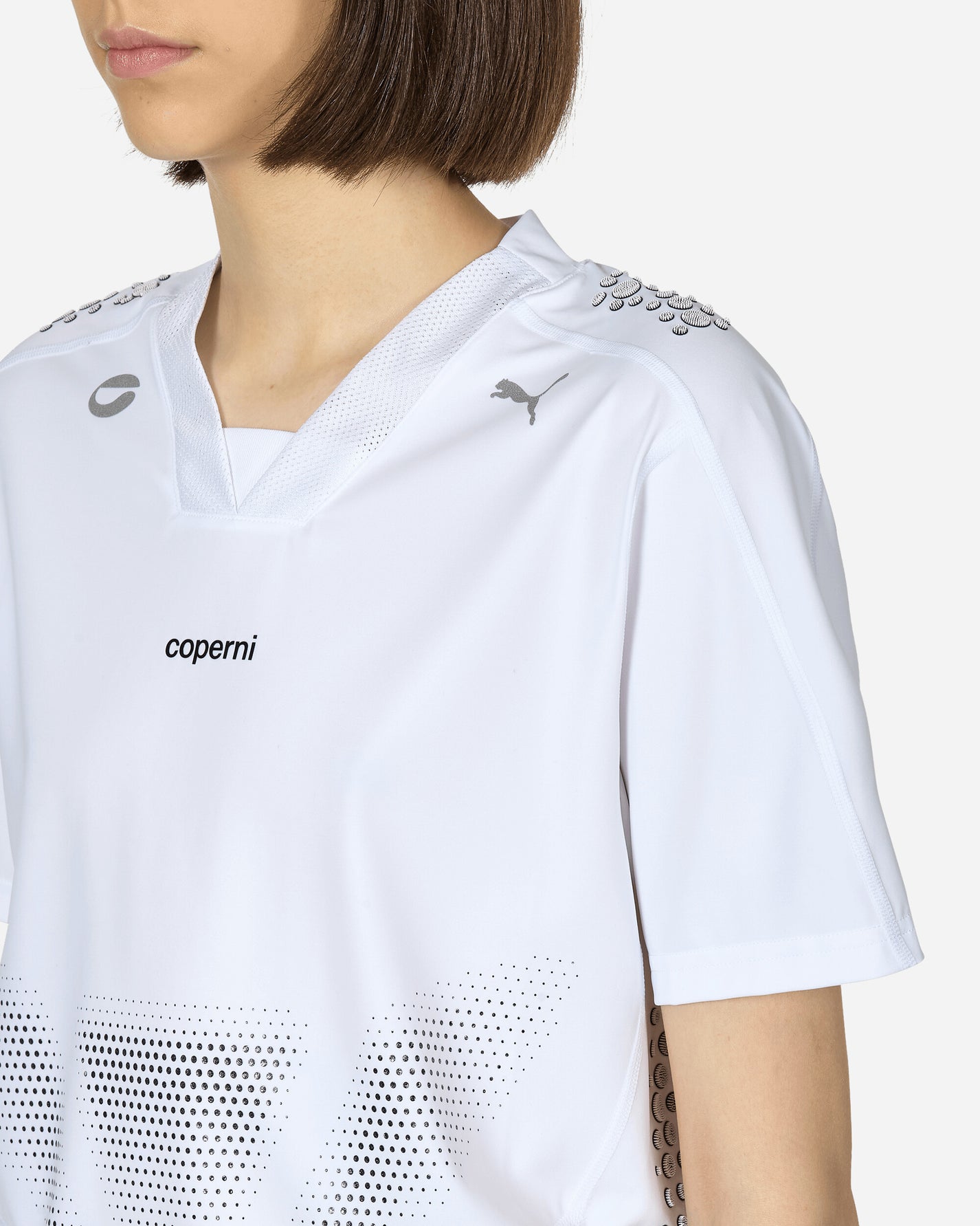 Coperni Wmns Football Jersey White T-Shirts Shortsleeve 62798202 PUWHTE
