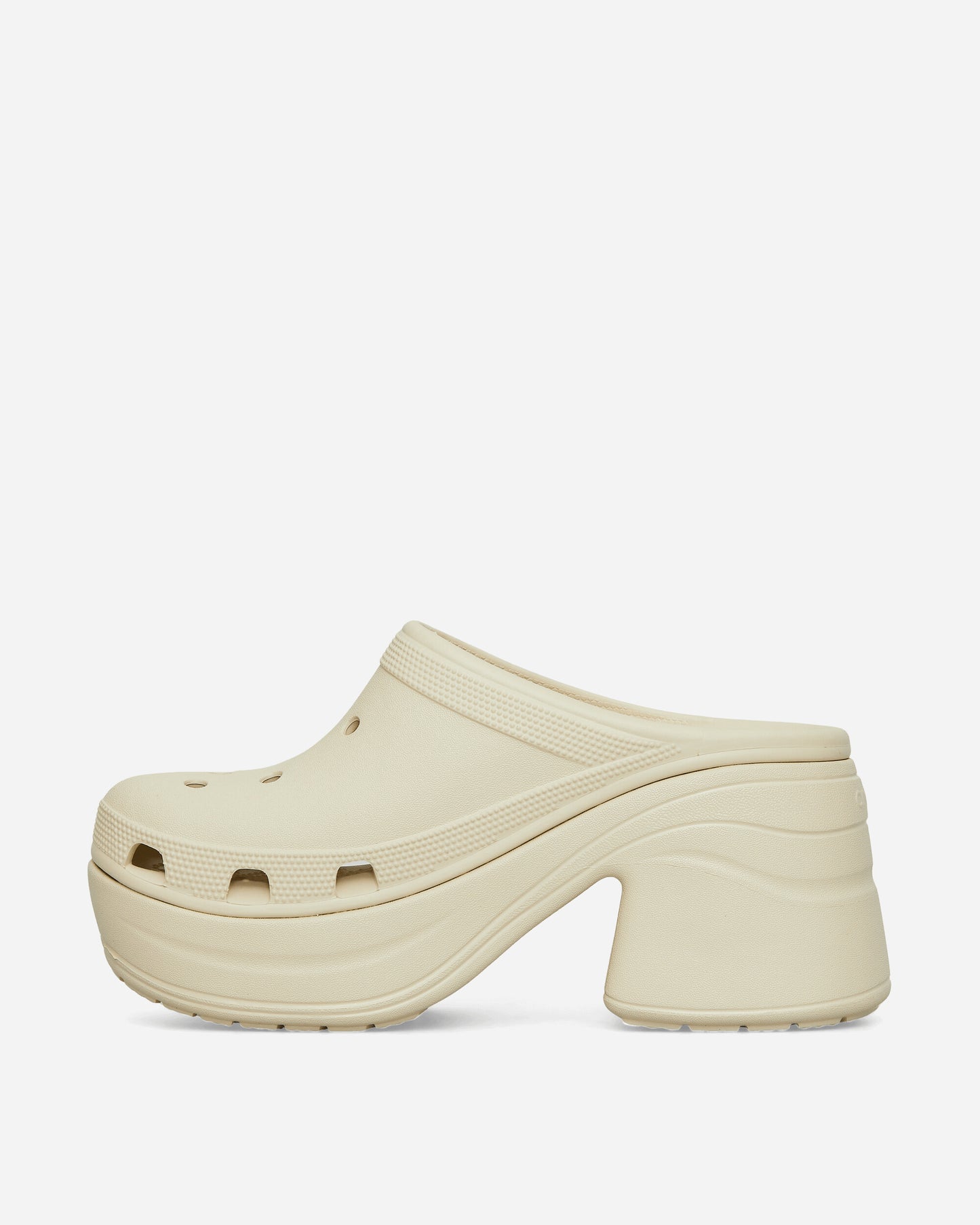 Crocs Wmns Siren Clog W Bone Sandals and Slides Heels 208547 BONE