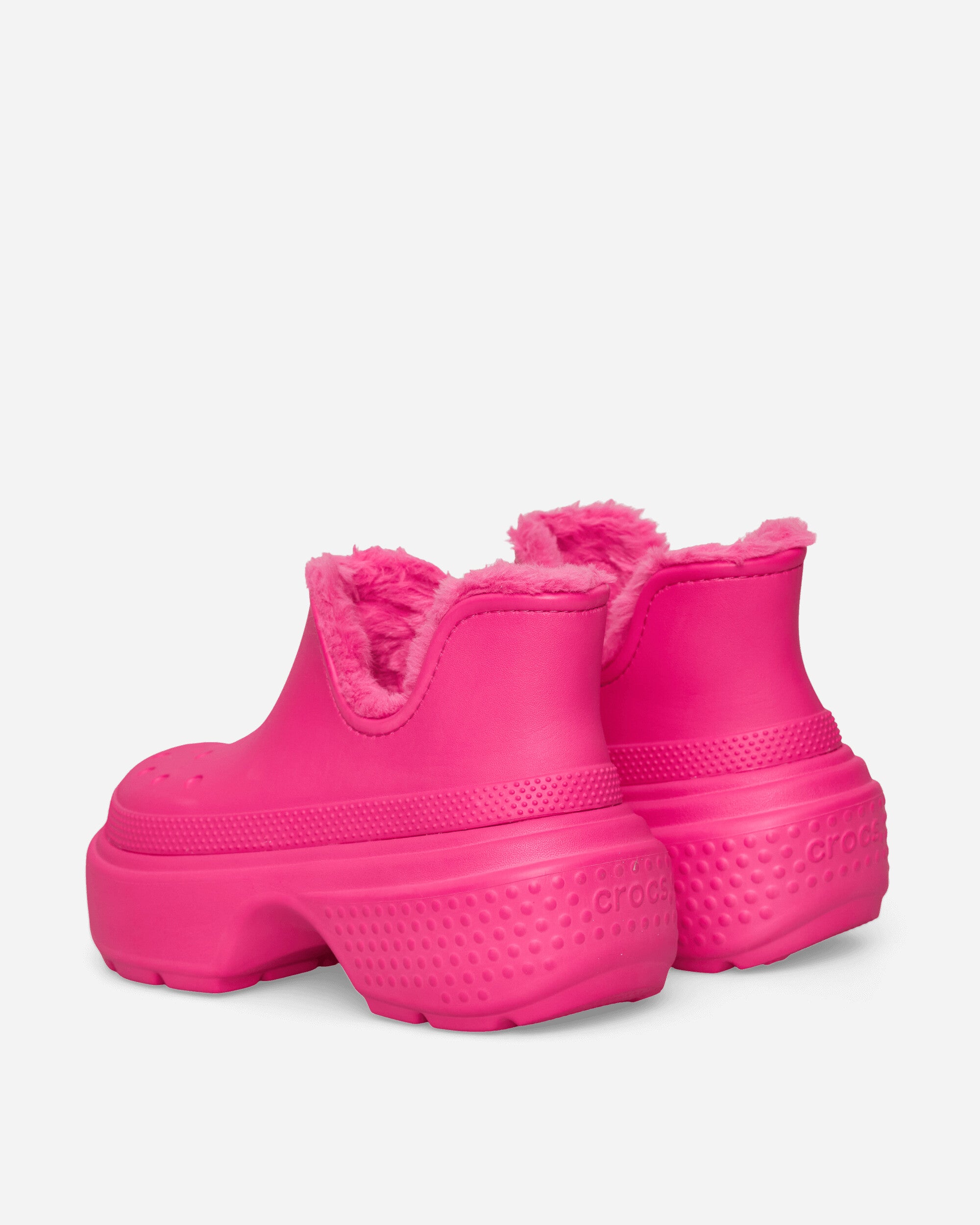 Crocs Stomp Lined Shorty Boot Pink Crush Sandals and Slides Sandals and Mules CR.210673 PKCR