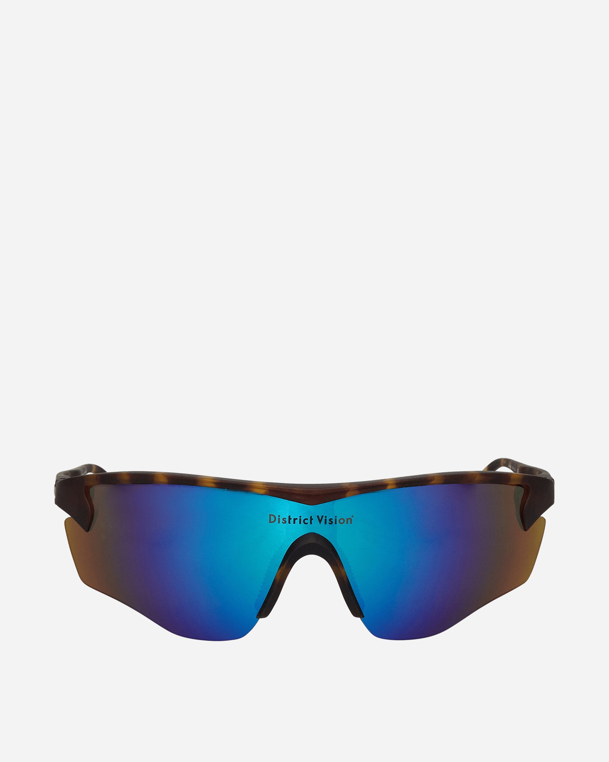 District Vision Junya Racer Tortoise/D+ Blue Mirror Eyewear Sunglasses DVG003 TBM