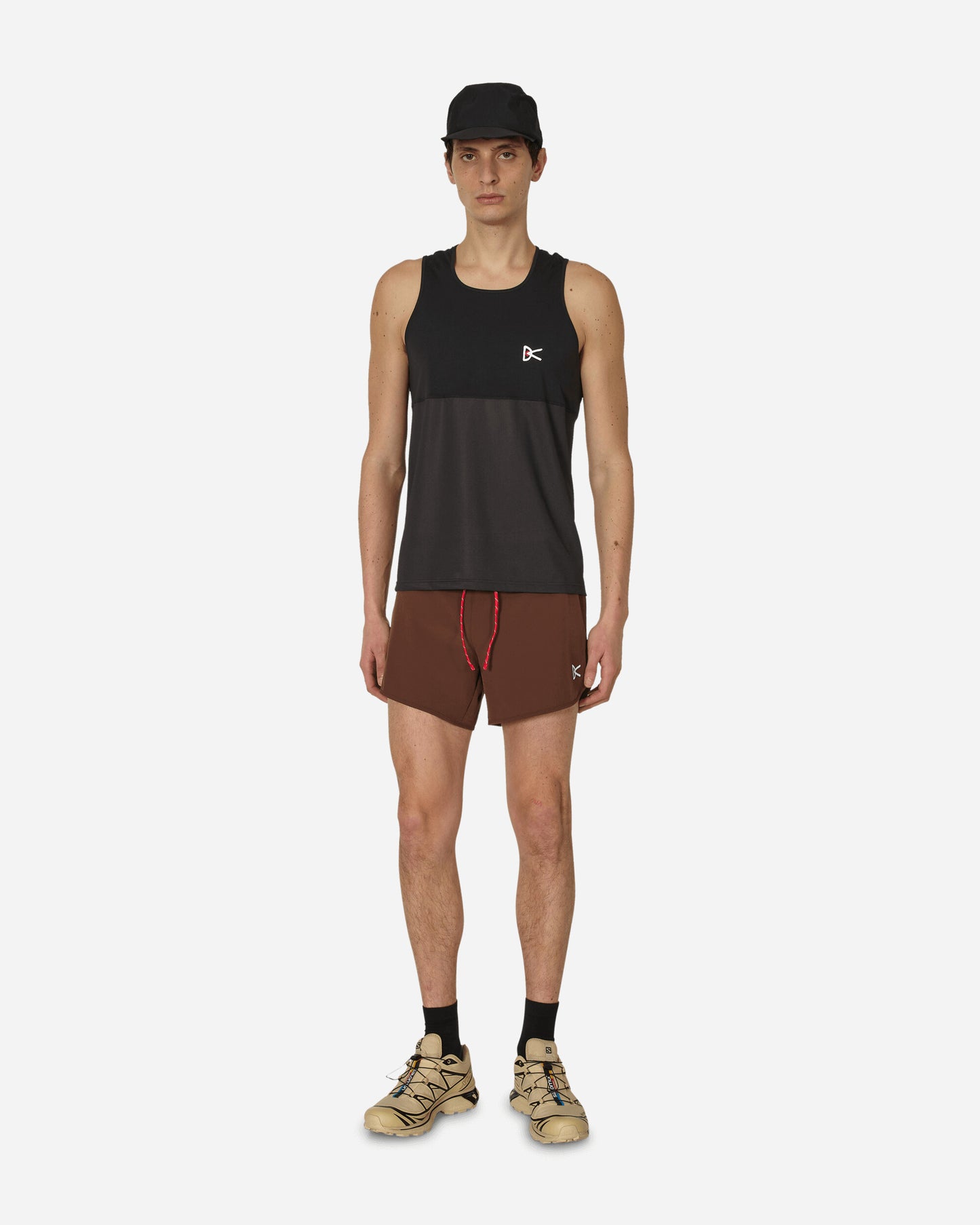 District Vision Panelled Mesh Tank Black T-Shirts Shortsleeve DV0067-A BLACK