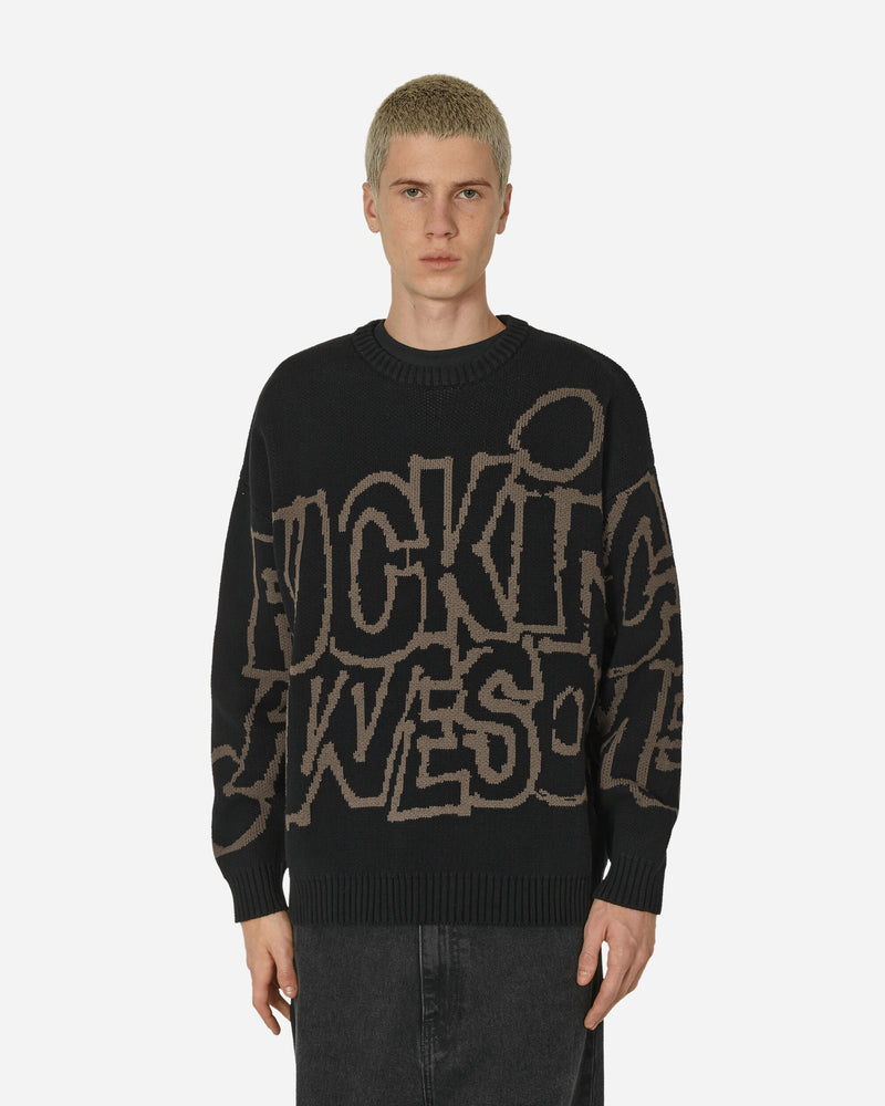 Fucking Awesome Pbs Sweater Black Knitwears Sweaters PN7684 1