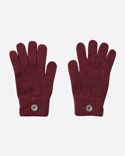 HYEIN SEO Wmns Troyer Knit Sweater W Gloves Burgundy Knitwears Sweaters FW24-KN3BD 001