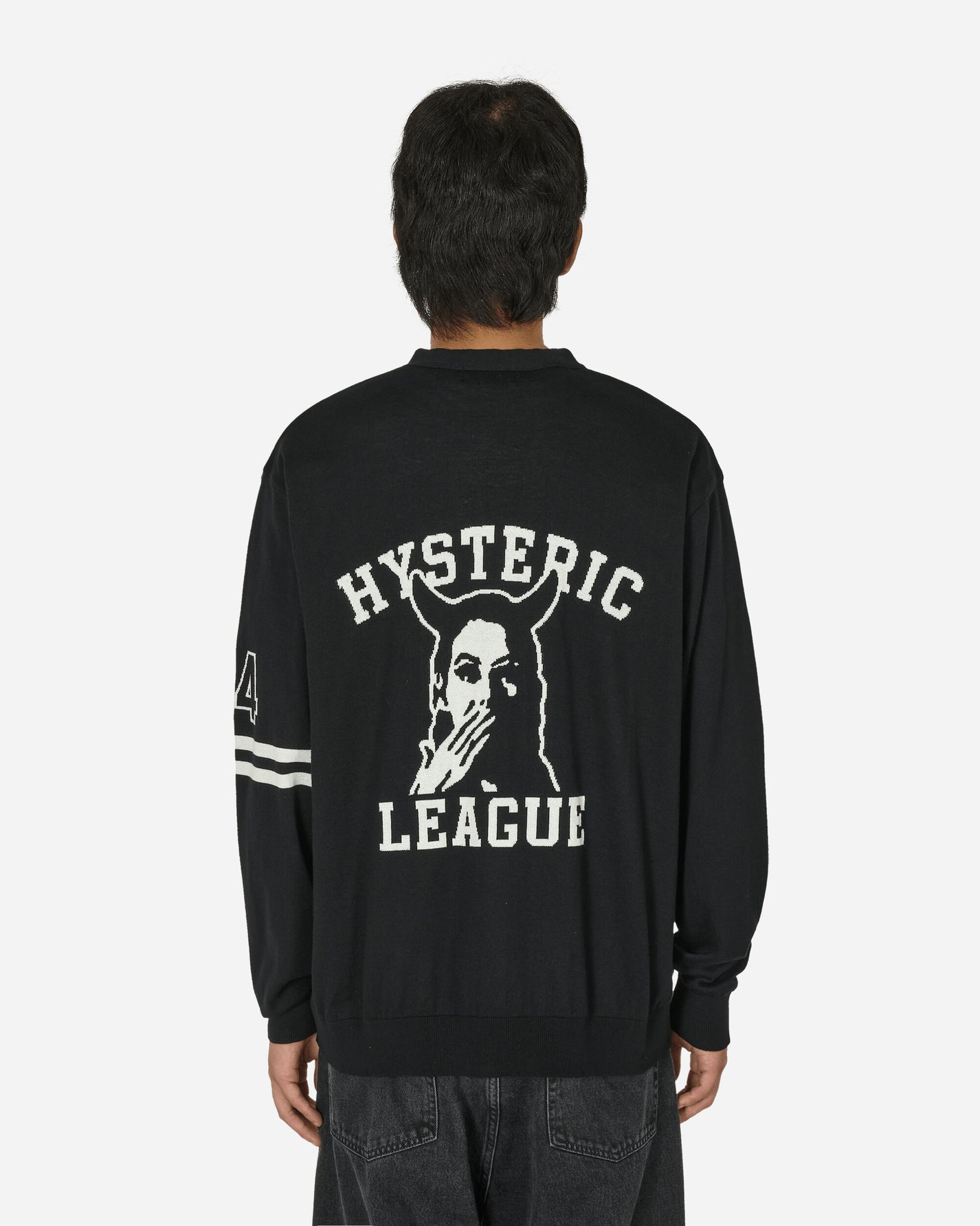 Hysteric Glamour Hysteric League Black Knitwears Cardigans 02241ND03 C1