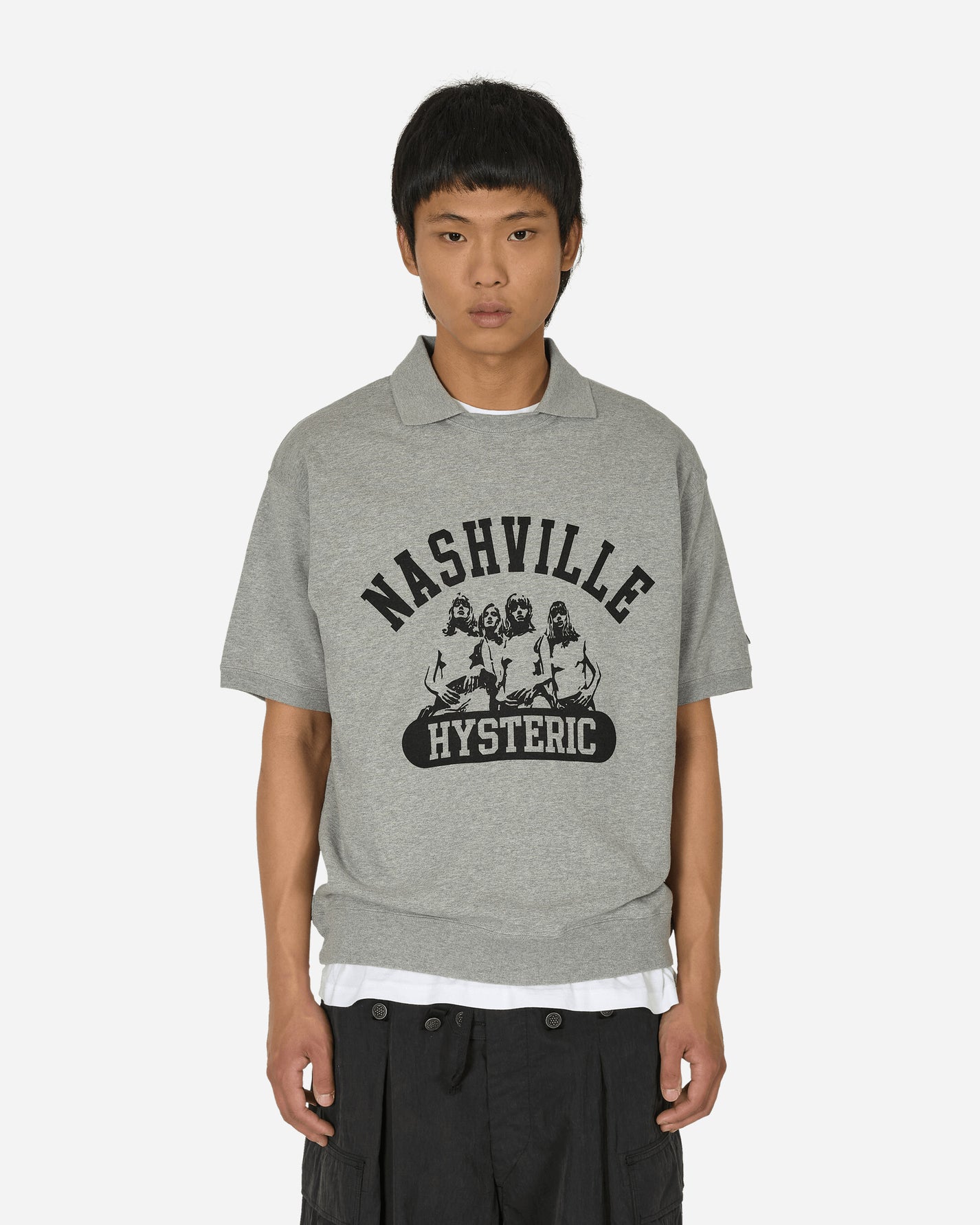 Hysteric Glamour Nashville Gray Top T-Shirts Polo 02241CS04 B