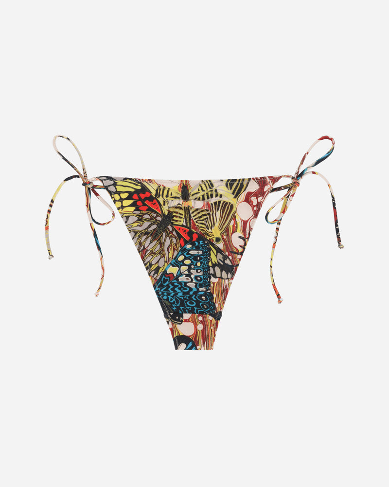 Jean Paul Gaultier Wmns Bikini Bottom Printed Papillon Yellow/Multicolor Swimwear Bikinis F-SV032-J538 1090