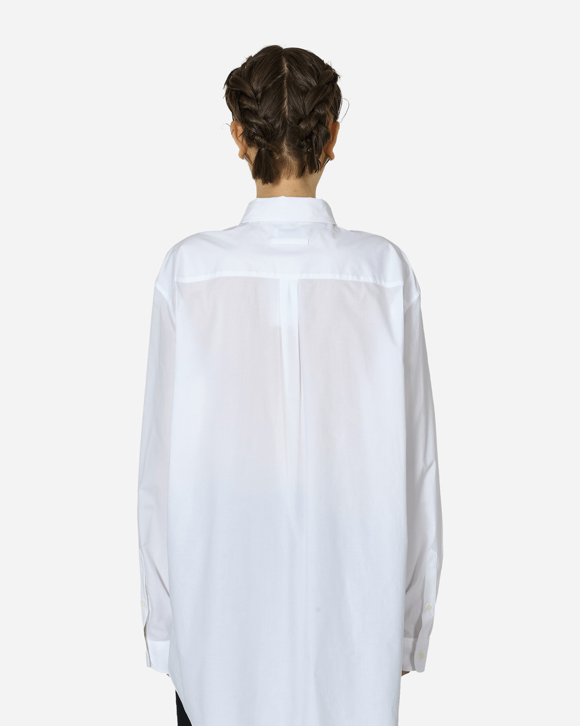 Jean Paul Gaultier Wmns Cotton Popline Shirt White Shirts Blouses CH057I-C051 0100