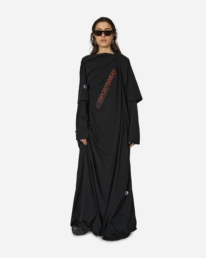 Jean Paul Gaultier Wmns Jersey Twisted Dress Faded Black Dresses Dress Mid RO239IP-J062 00A