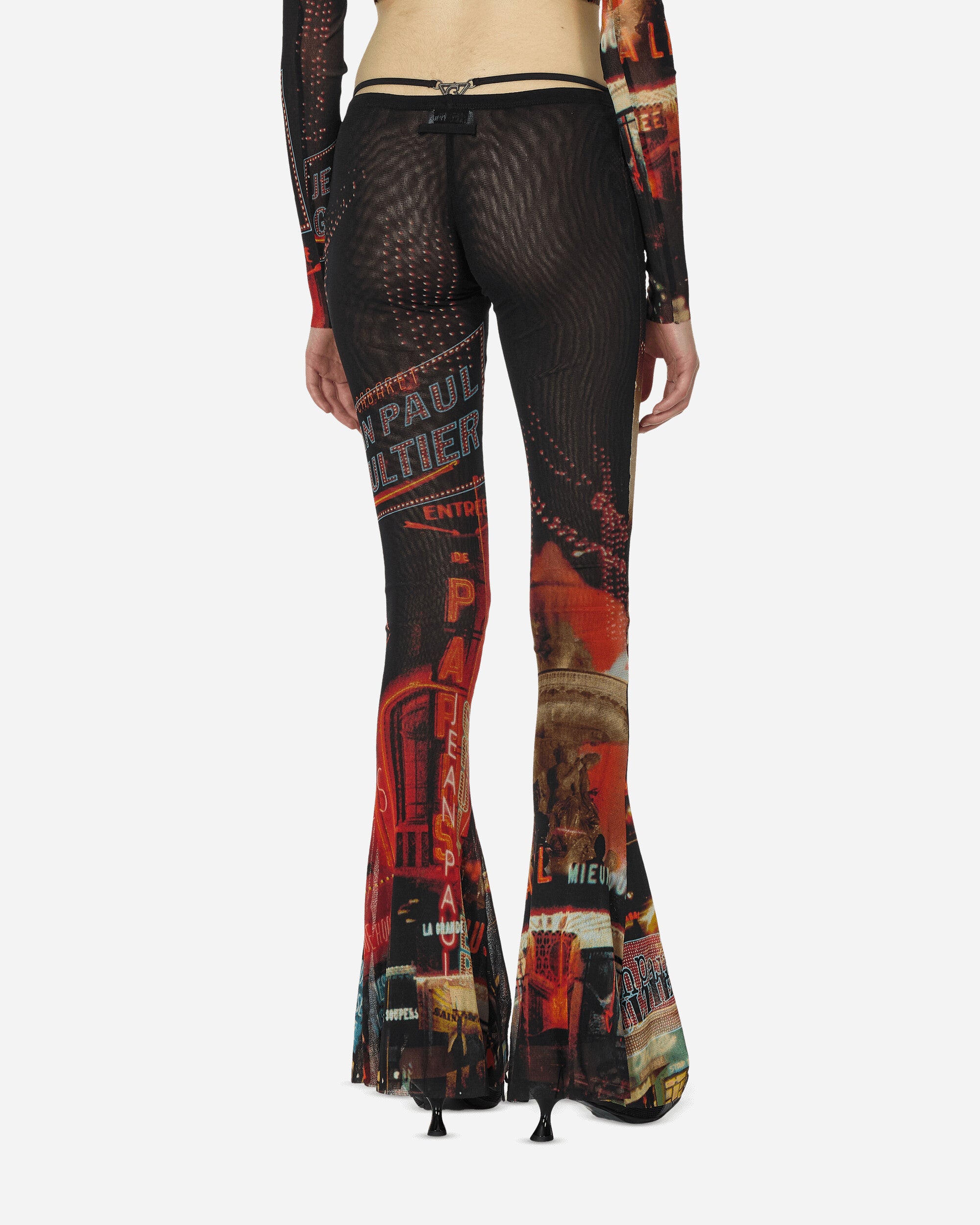 Jean Paul Gaultier Wmns Mesh Flare Trouse Multi Pants Flare PA157-T552 00301550