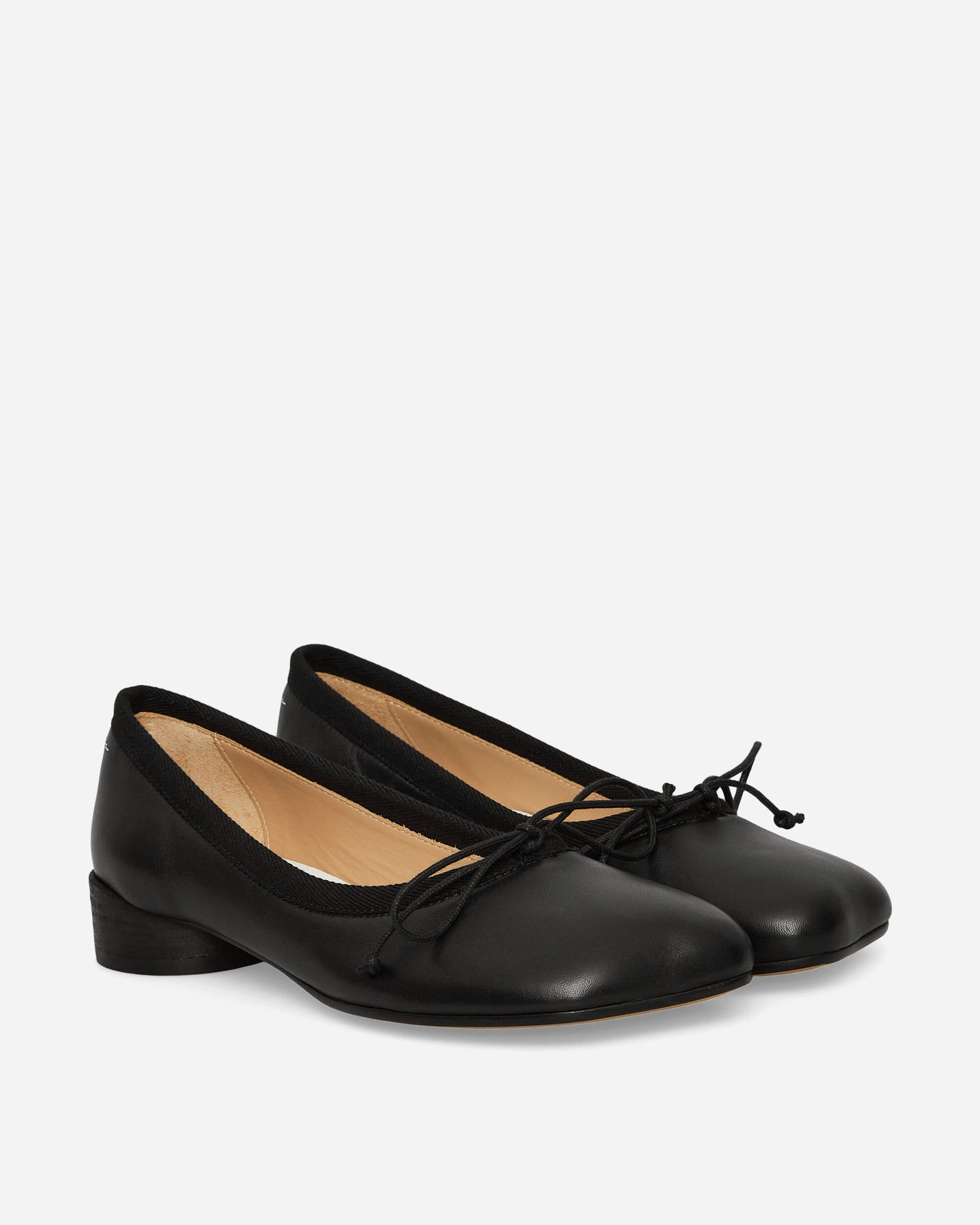 MM6 Maison Margiela Wmns Ballet Shoe Black Classic Shoes Flat Shoes S59WZ0096 T8013