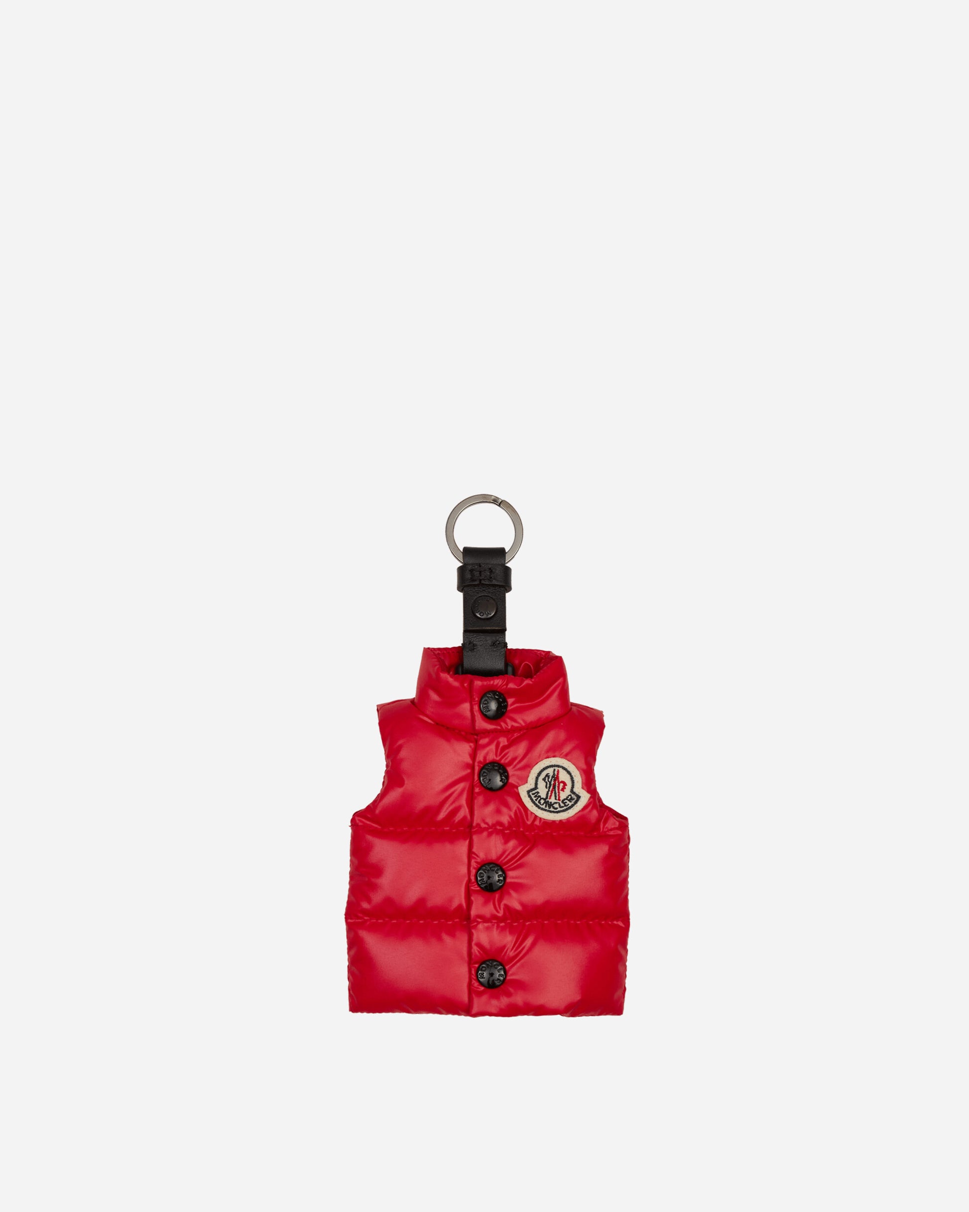 Moncler Vest Key Ring Red Small Accessories Keychains 6F00003M4058 455
