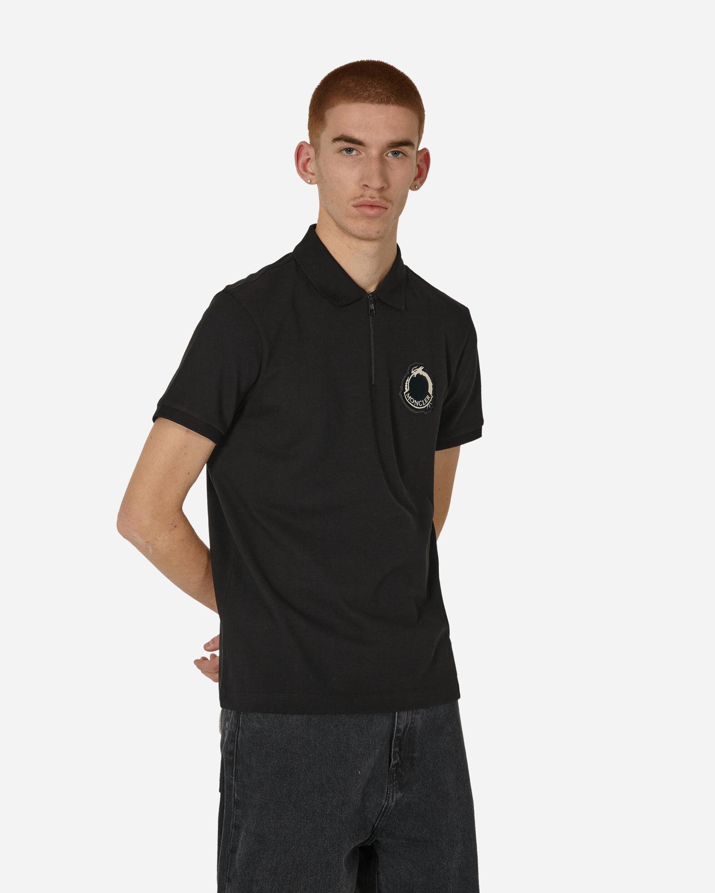 Moncler Ss Polo Chinese New Year Black T-Shirts Polo 8A0001089A16 999
