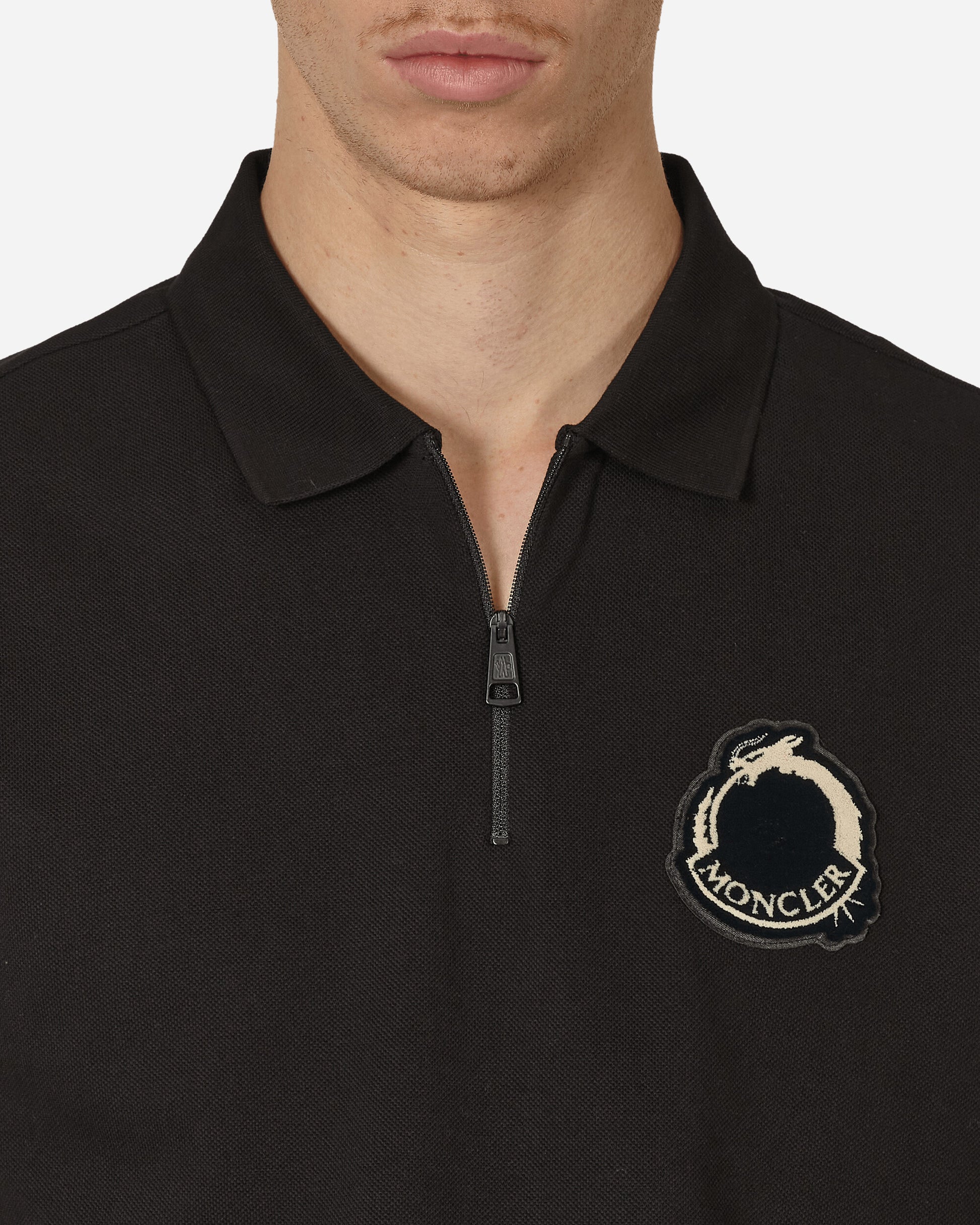 Moncler Ss Polo Chinese New Year Black T-Shirts Polo 8A0001089A16 999