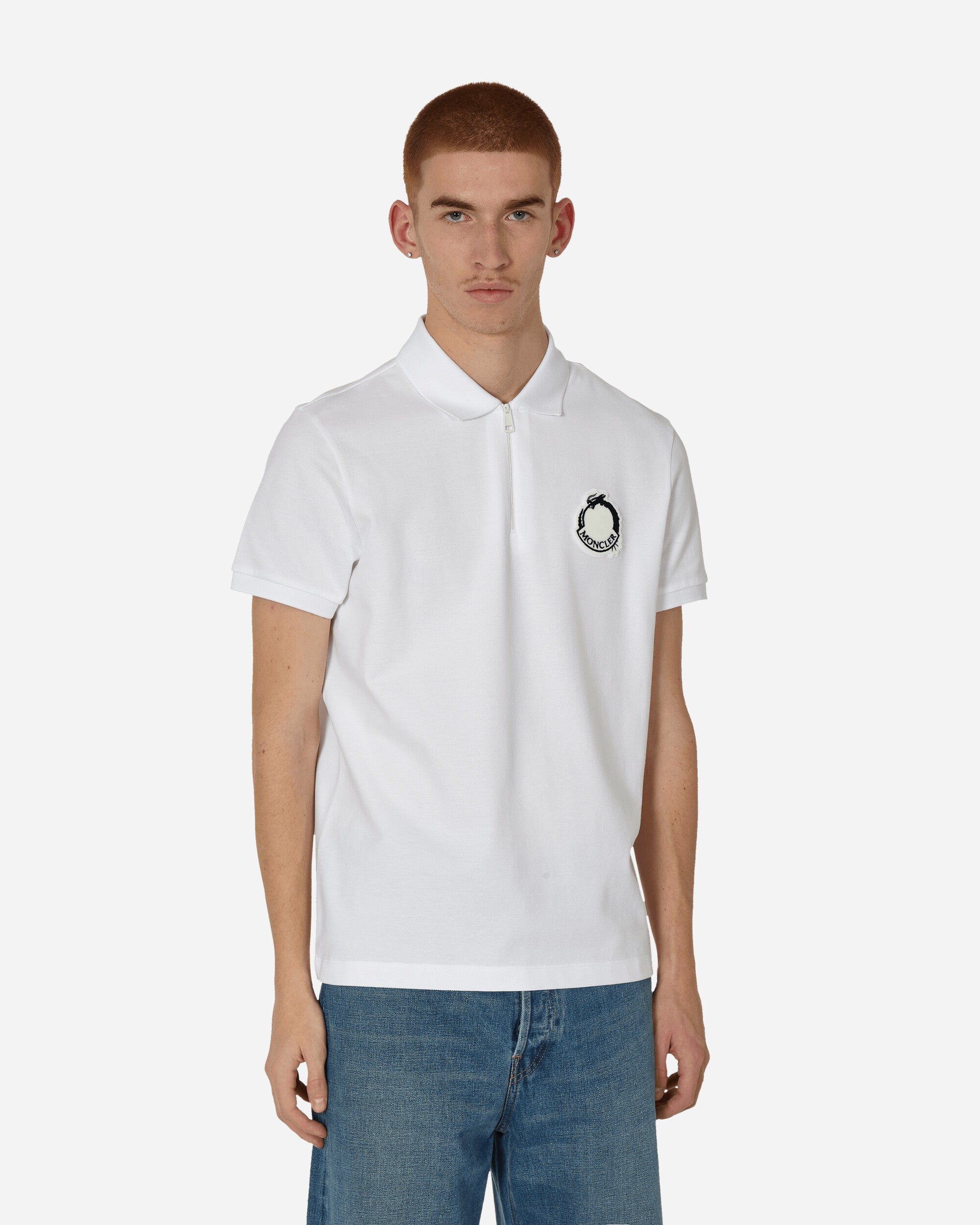 Moncler Ss Polo Chinese New Year White T-Shirts Polo 8A0001089A16 00A