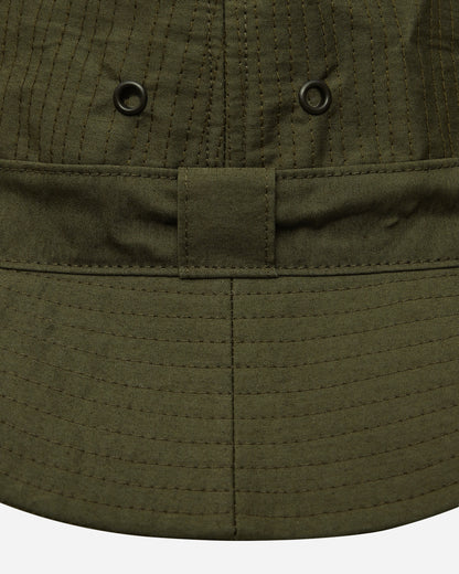 Needles Crusher Hat - C/N Oxford Cloth Olive Hats Bucket OT055 A