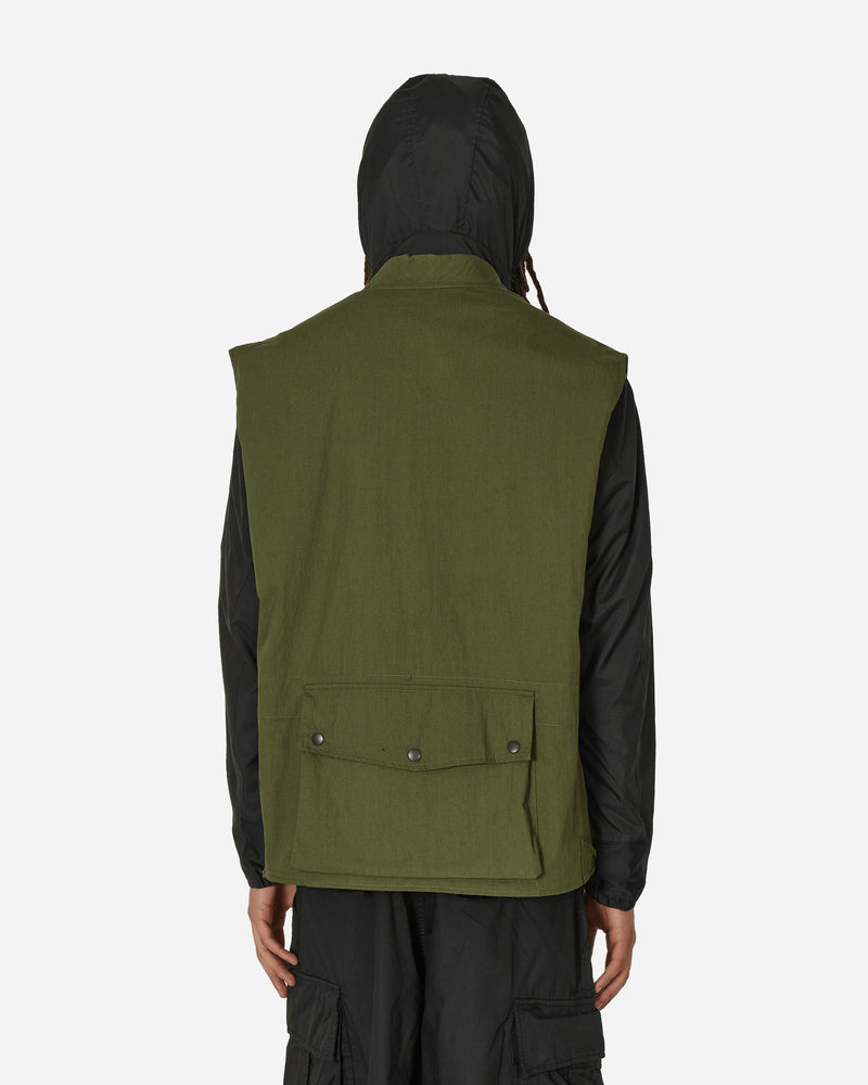 Needles Field Vest - C/N Oxford Cloth Olive Coats and Jackets Vests OT091 A