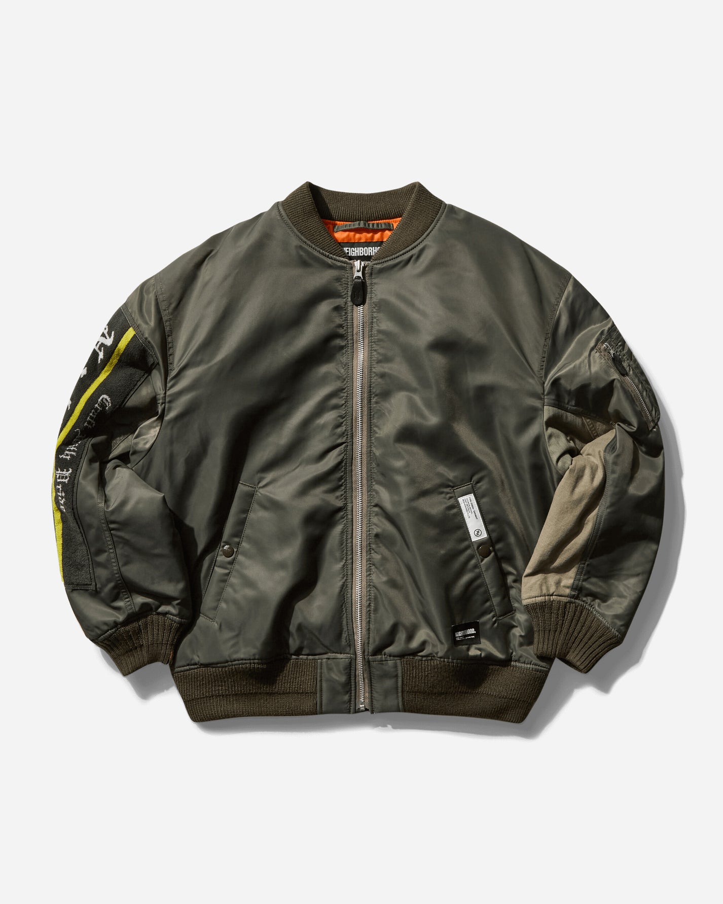 Neighborhood Ma-1 Flight Jacket Mod Olive Drab Coats and Jackets Jackets 242UTNH-JKM03 OD