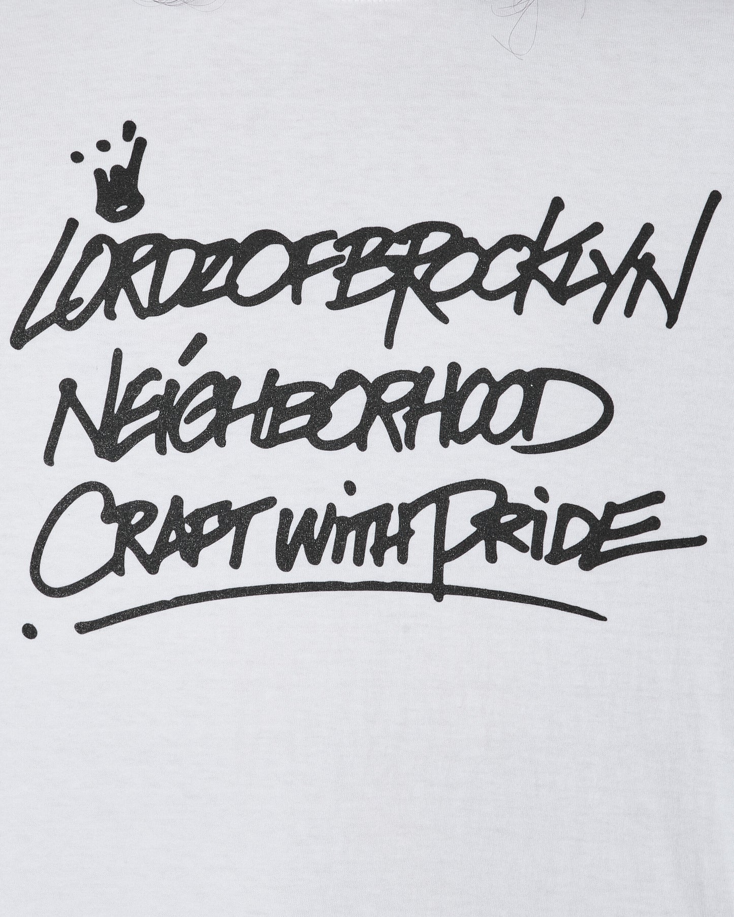 Neighborhood Nh × Lordz Of Brooklyn . Tee Ls-1 White T-Shirts Longsleeve 232PCNH-LT03S WH