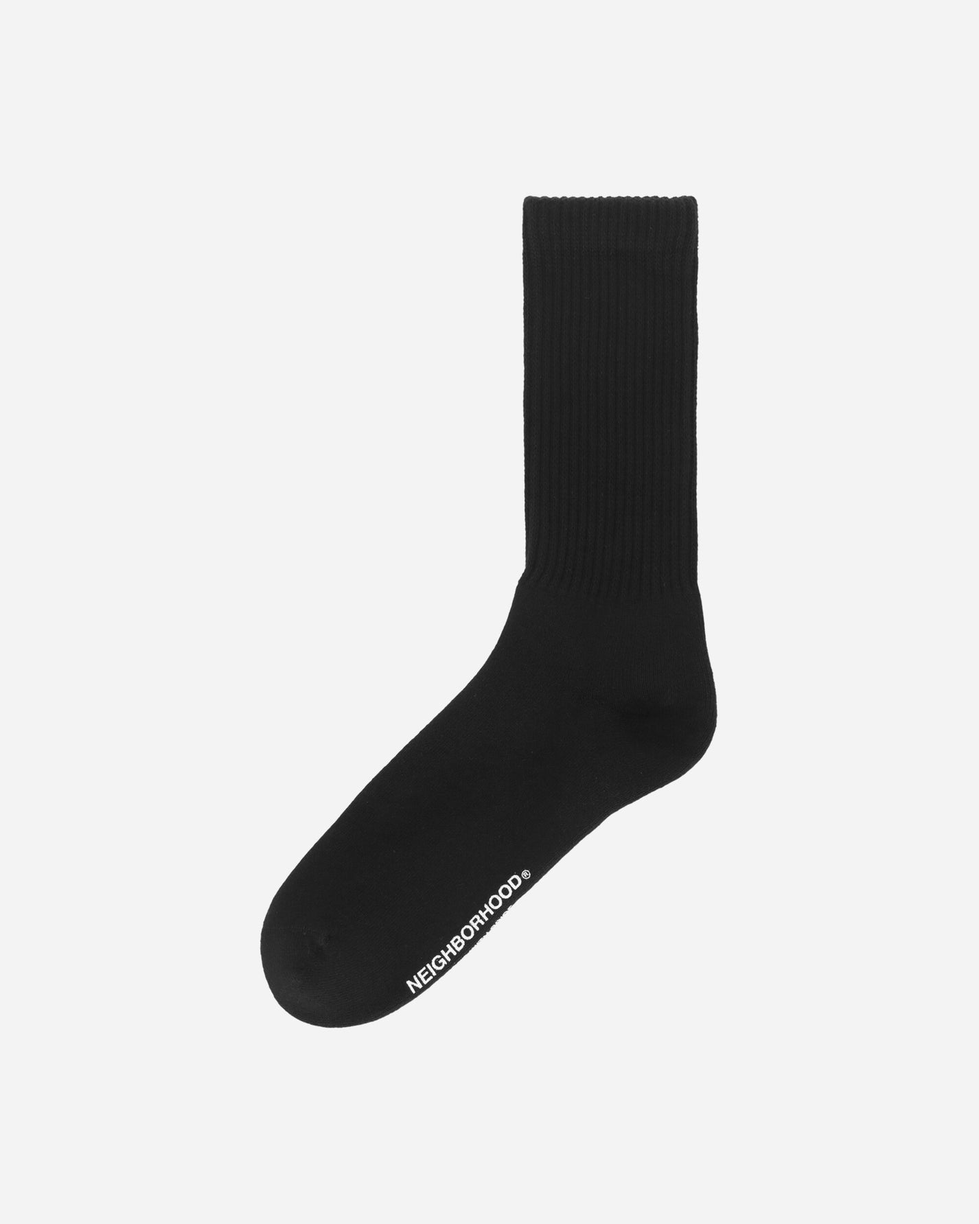 Neighborhood Plain Socks Black Underwear Socks 242KWNH-UWM02 BK