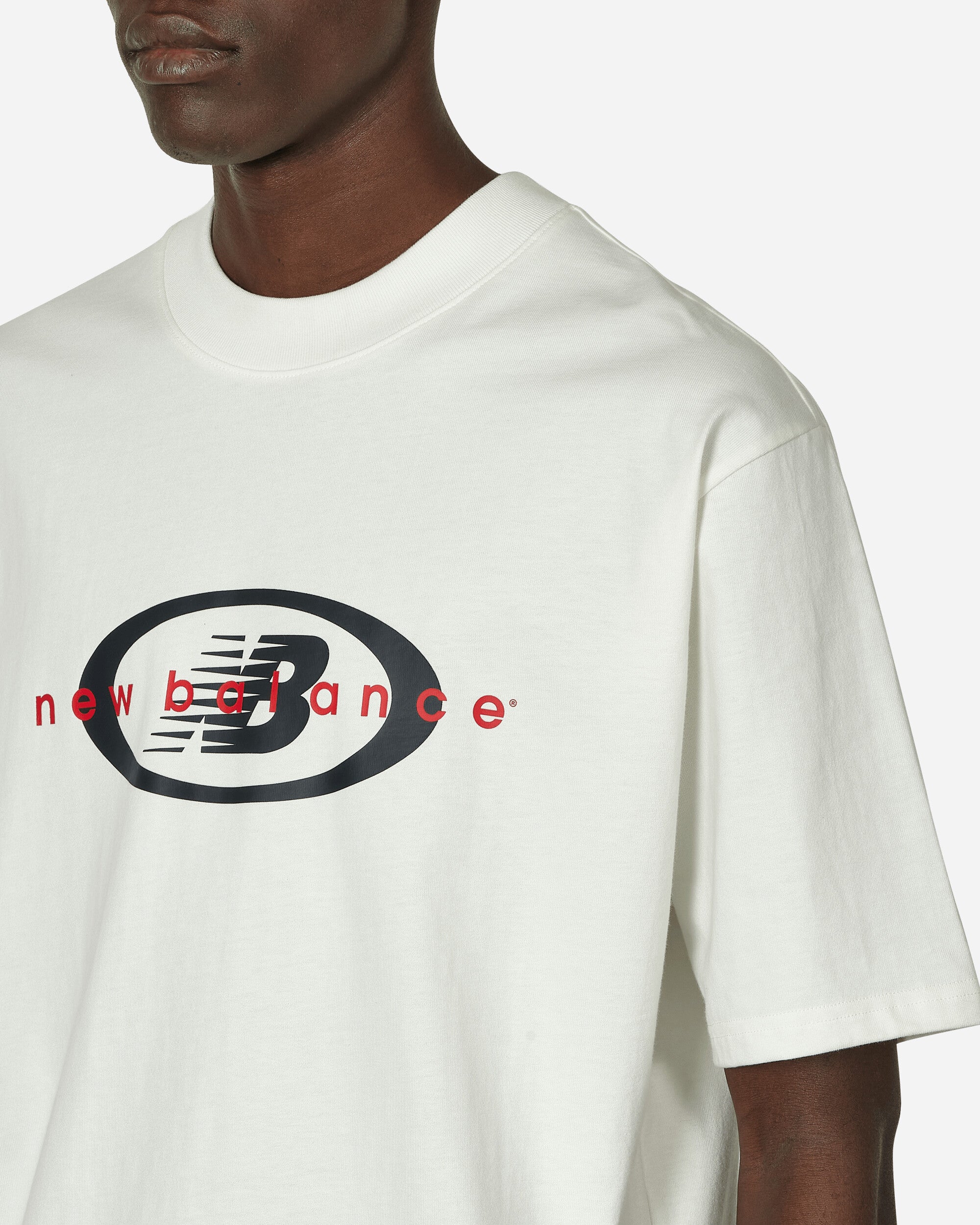 New Balance Archive Oversized T-Shirt Sea Salt T-Shirts Shortsleeve MT33558SST