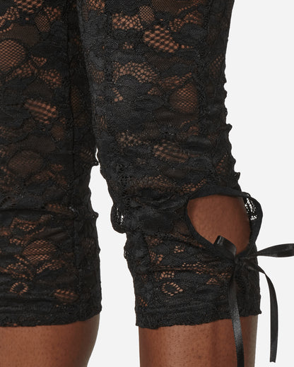 Nii Hai Wmns 3/4 Lace Trousers In Black Black Pants Casual TRS-FLLT BLK