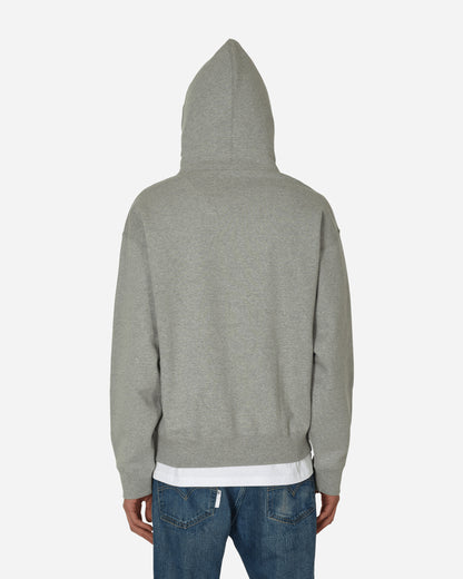 Nike M Nk Solo Swsh Flc Po Hoodie Dk Grey Heather/White Sweatshirts Hoodies DX1355-063