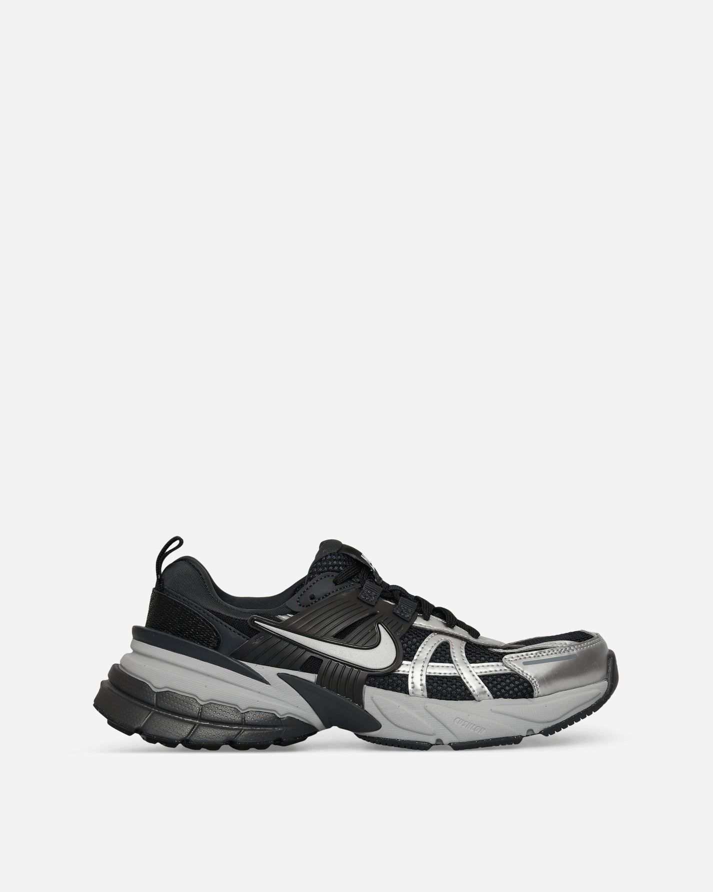 Nike Wmns W Nike V2K Run Black/Metallic Silver Sneakers Mid FD0736-005