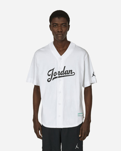 Nike Jordan M J Flt Mvp Stmt Bsebll Top White/Black T-Shirts Shortsleeve FN4663-100